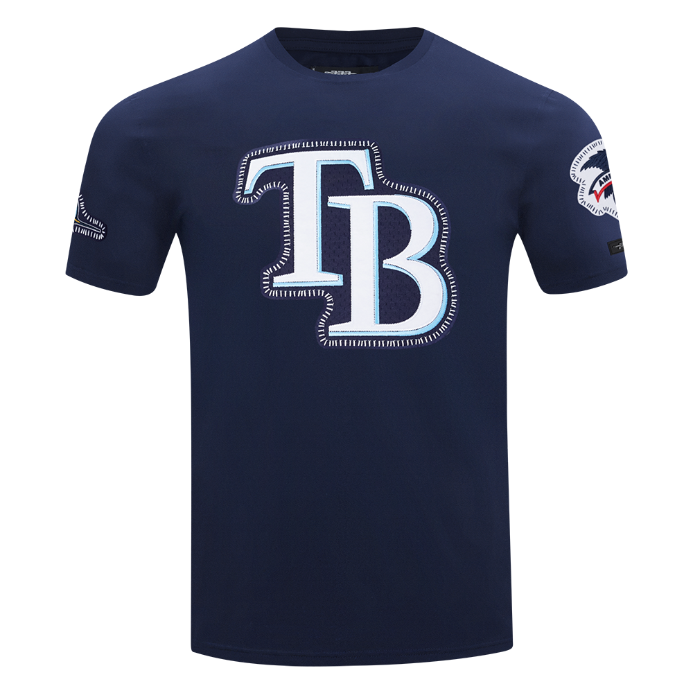 Pro Standard Men's Tampa Bay Rays 2025 Pick Stitch Short Sleeve Tee-Navy - NAVY Thumbnail View 1