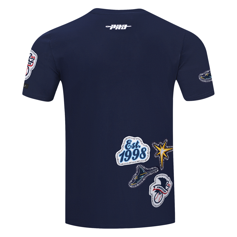 Pro Standard Men's Tampa Bay Rays 2025 Pick Stitch Short Sleeve Tee-Navy - NAVY Thumbnail View 2