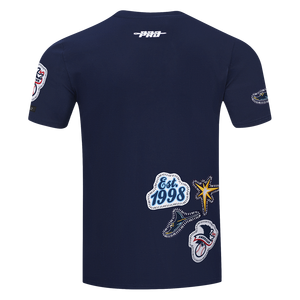 Pro Standard Men's Tampa Bay Rays 2025 Pick Stitch Short Sleeve Tee-Navy