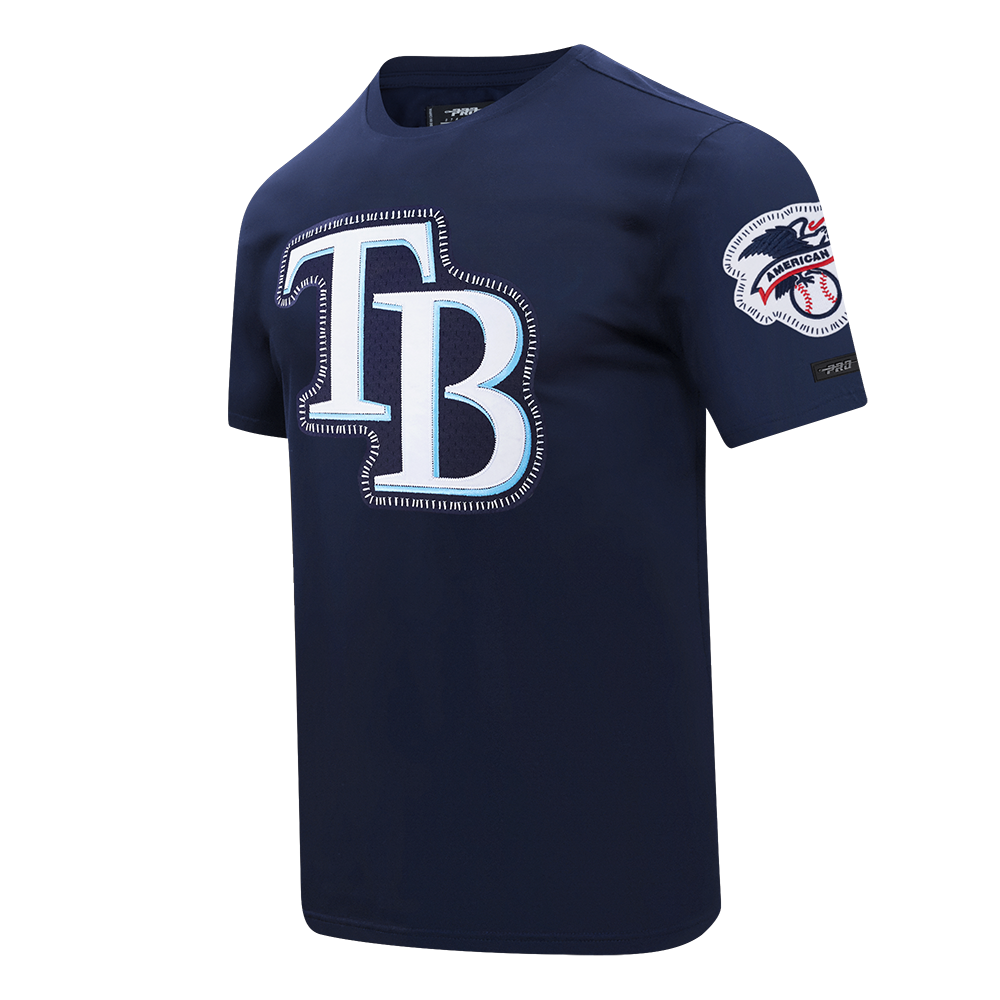 Pro Standard Men's Tampa Bay Rays 2025 Pick Stitch Short Sleeve Tee-Navy - NAVY Thumbnail View 3