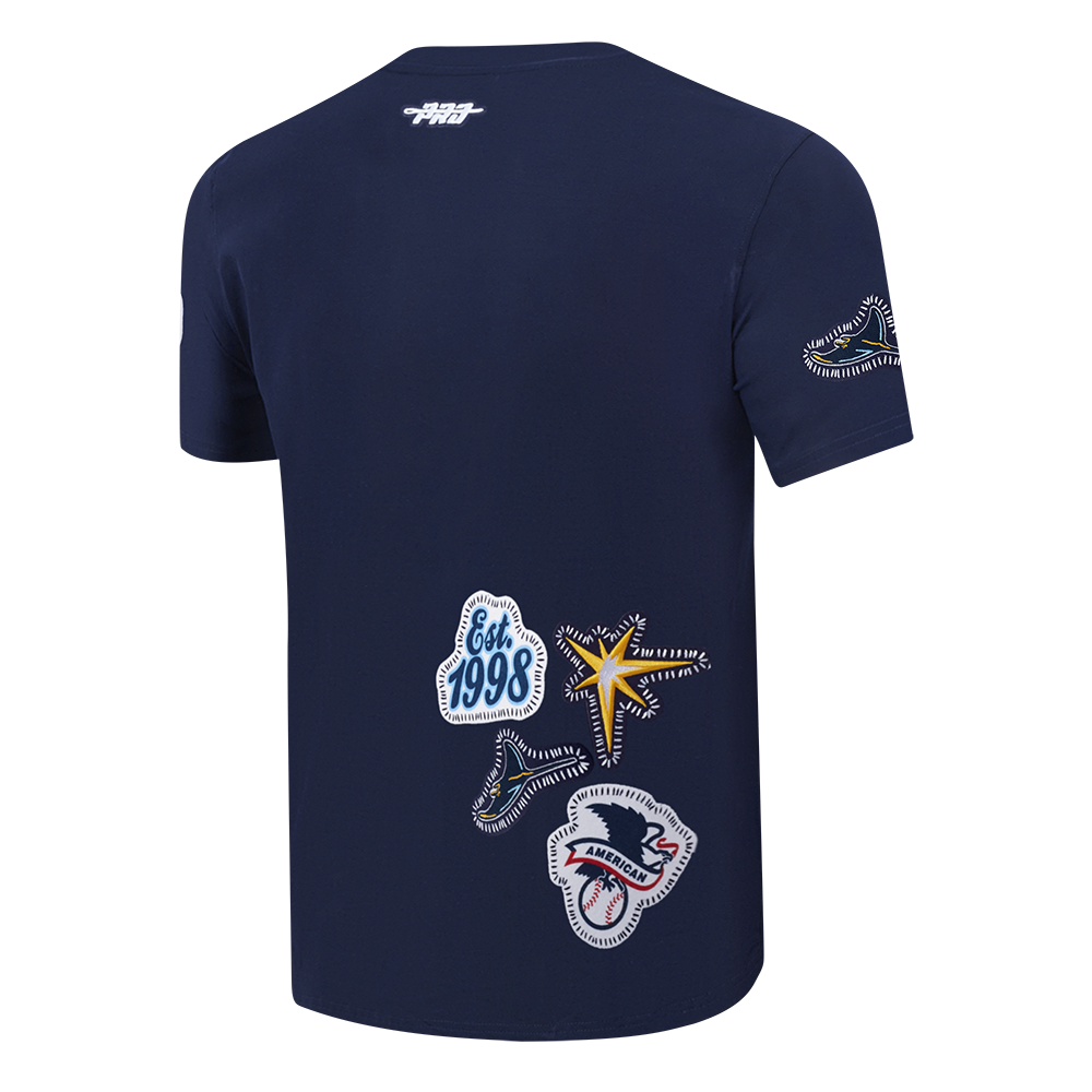 Pro Standard Men's Tampa Bay Rays 2025 Pick Stitch Short Sleeve Tee-Navy - NAVY Thumbnail View 4