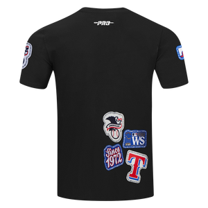 Pro Standard Men's Texas Rangers 2025 Pick Stitch Short Sleeve Tee-Black