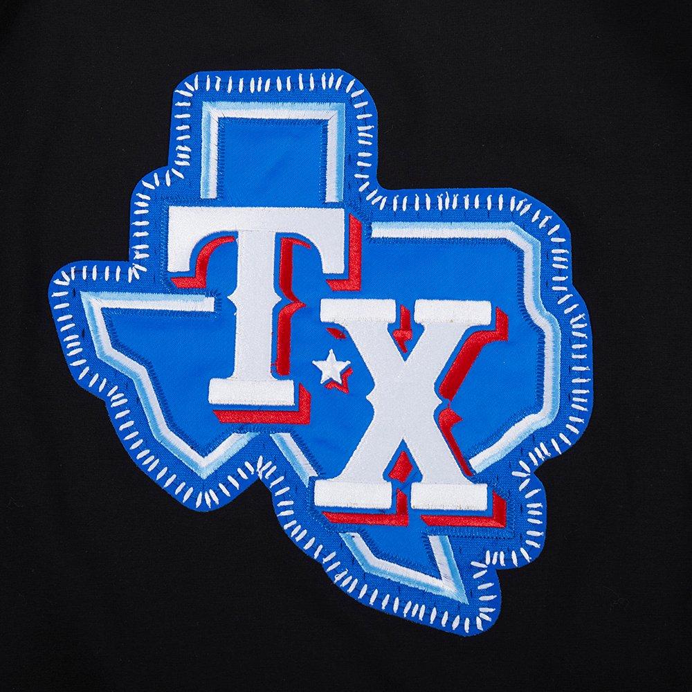 Pro Standard Men's Texas Rangers 2025 Pick Stitch Short Sleeve Tee-Black - BLACK Thumbnail View 5