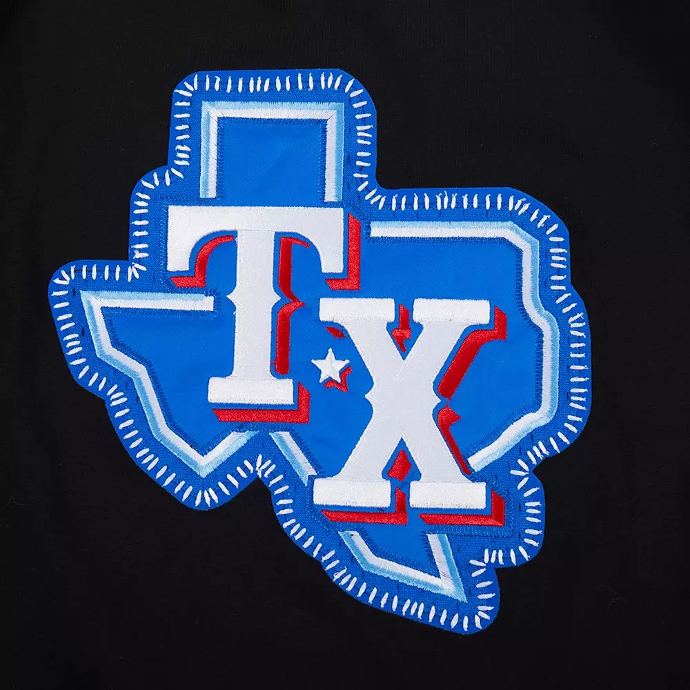 Pro Standard Men's Texas Rangers 2025 Pick Stitch Short Sleeve Tee-Black - BLACK