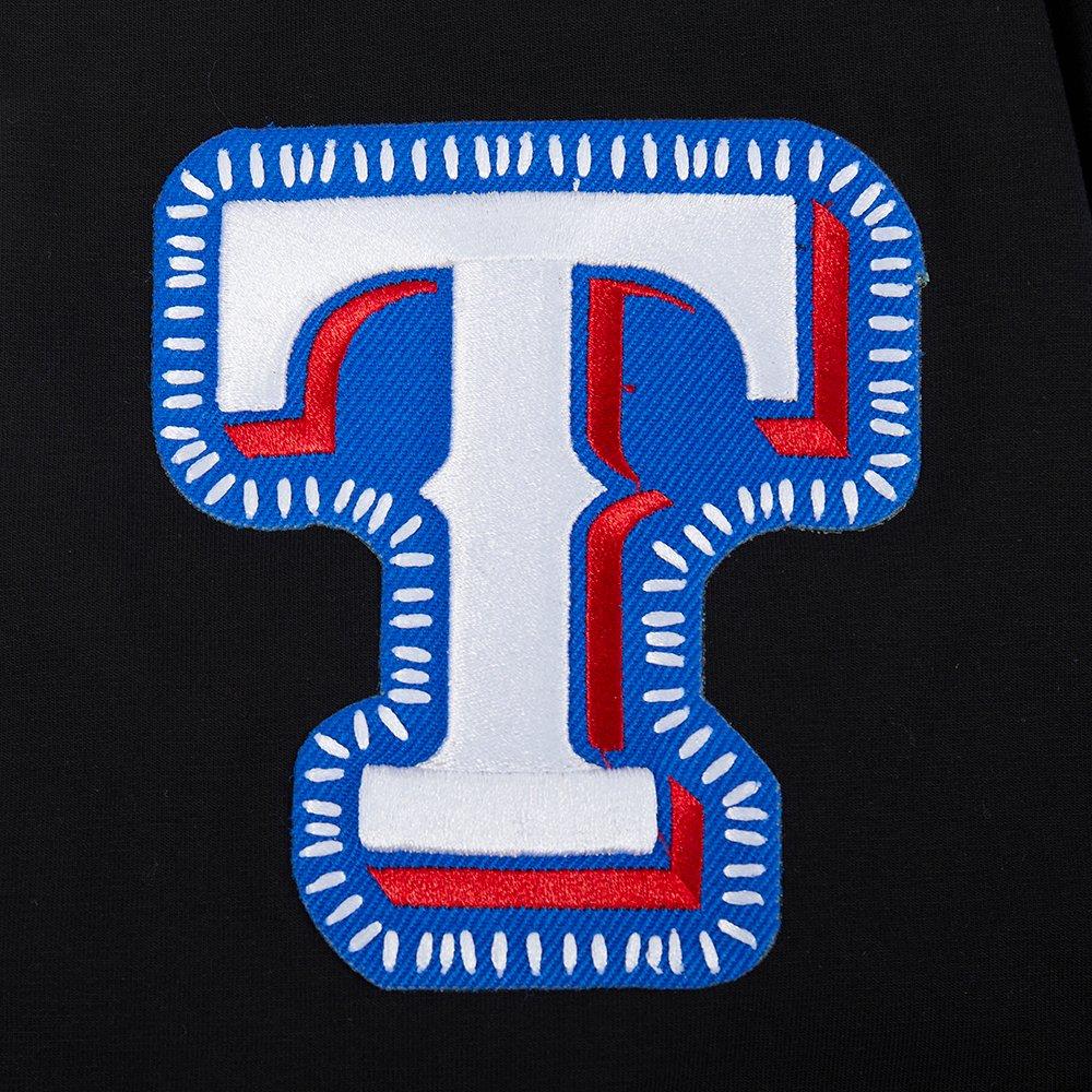 Pro Standard Men's Texas Rangers 2025 Pick Stitch Short Sleeve Tee-Black - BLACK Thumbnail View 7