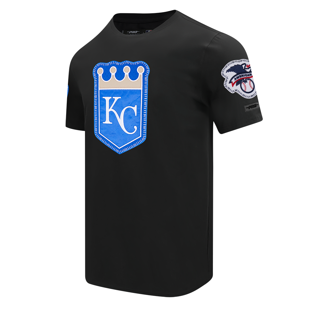 Pro Standard Kansas City Royals 2025 Pick Stitch Short Sleeve Tee-Black - BLACK Thumbnail View 3