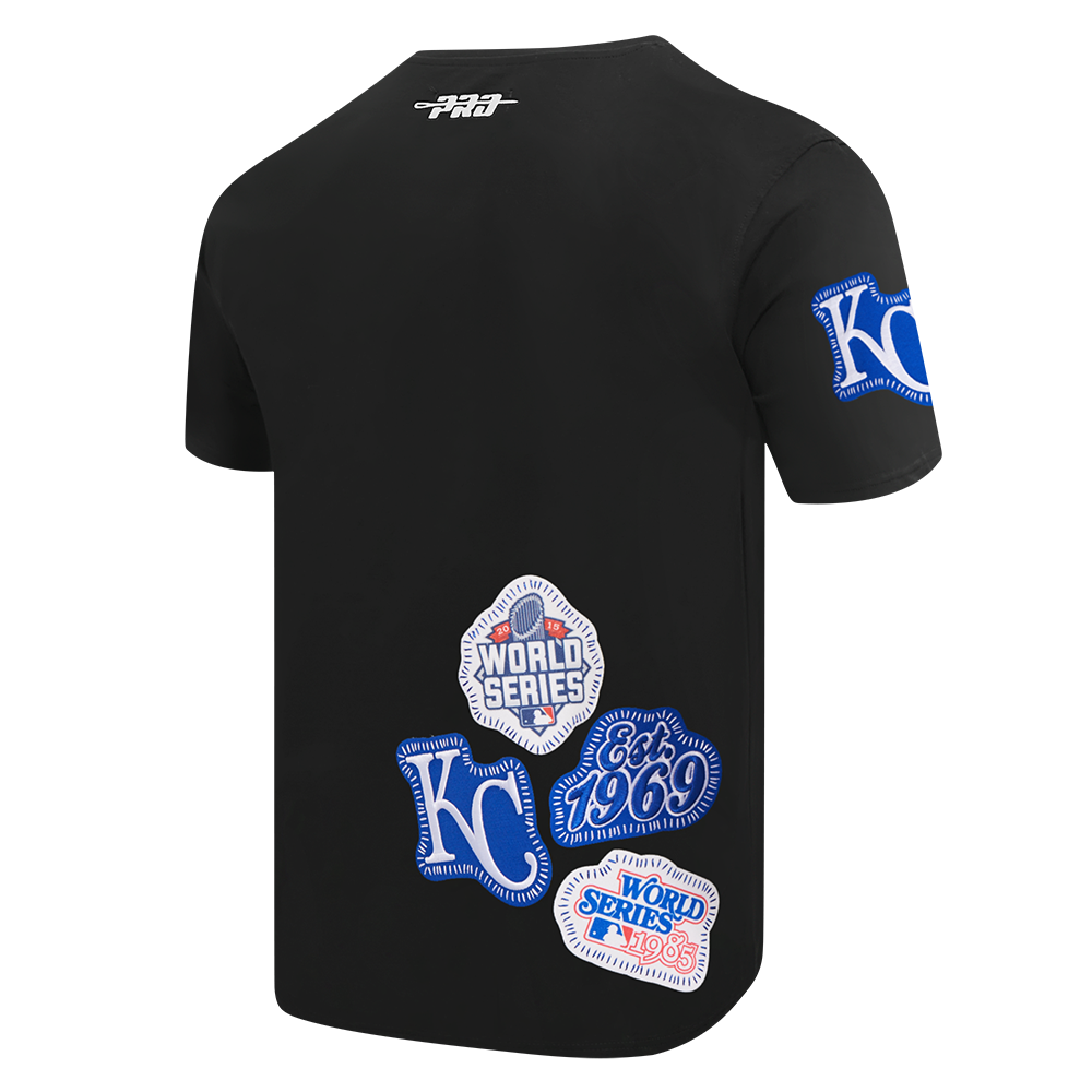 Pro Standard Kansas City Royals 2025 Pick Stitch Short Sleeve Tee-Black - BLACK Thumbnail View 4