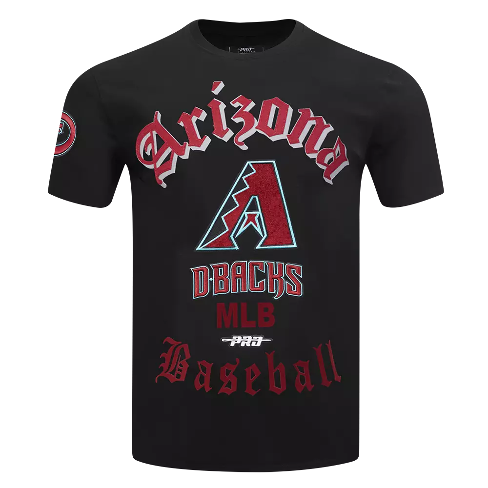 Pro Standard Men's Arizona Diamondbacks Old English Tee-Black - BLACK