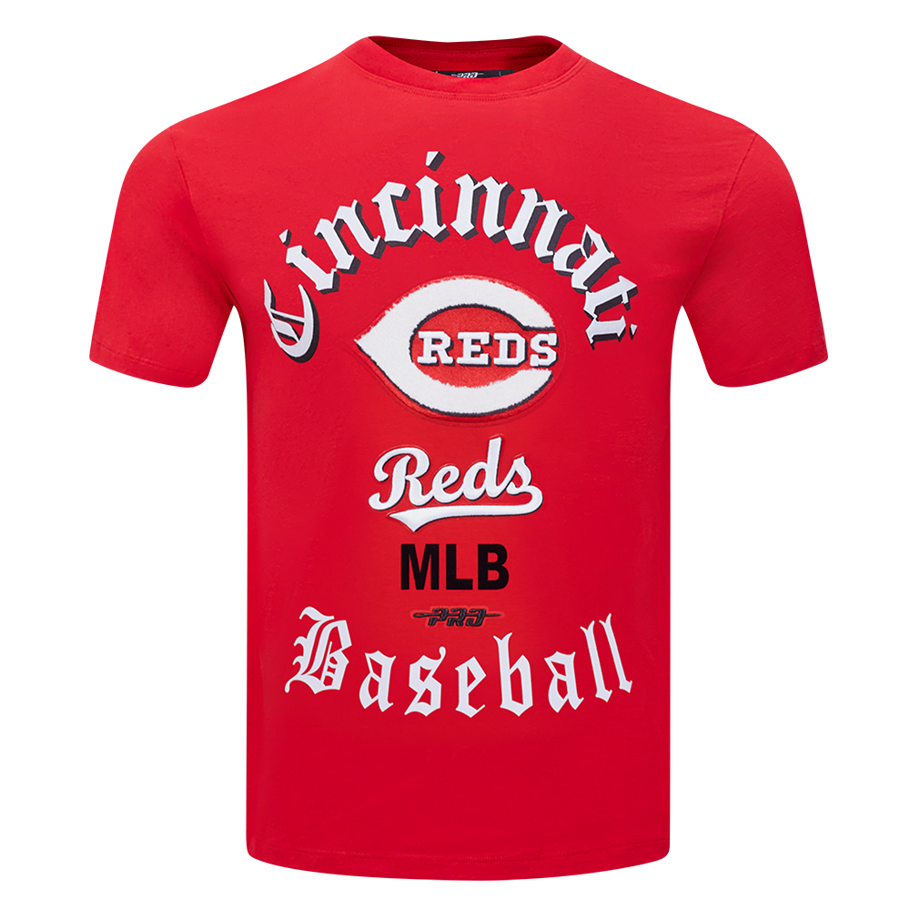Pro Standard Men's Cincinnati Reds Old English Tee-Red - RED Thumbnail View 1