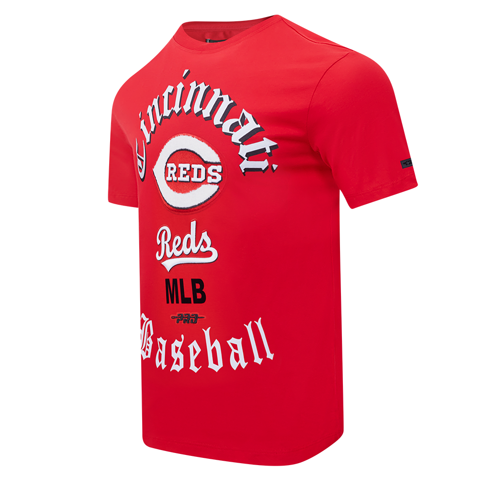 Pro Standard Men's Cincinnati Reds Old English Tee-Red - RED Thumbnail View 3