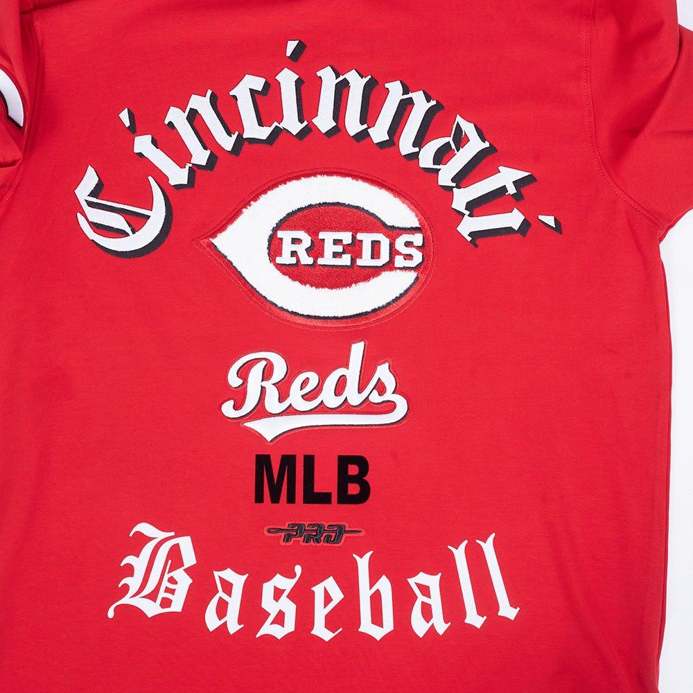 Pro Standard Men's Cincinnati Reds Old English Tee-Red - RED Thumbnail View 5