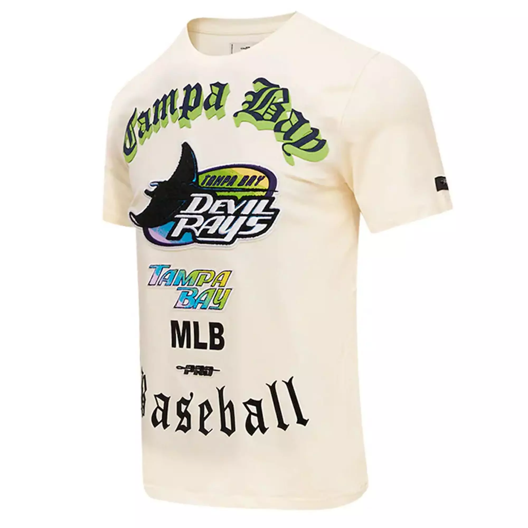 Pro Standard Men's Tampa Bay Rays Old English Tee-Blue - BLUE