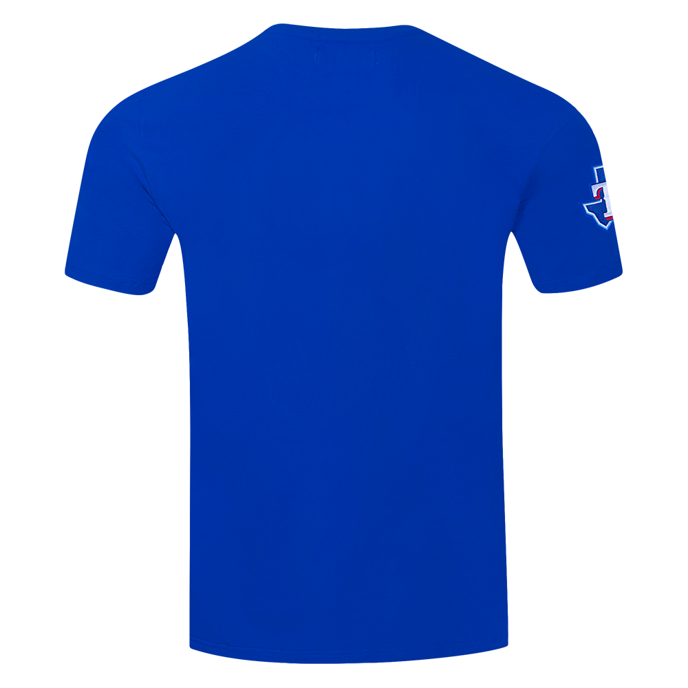 Pro Standard Men's Texas Rangers Old English Tee-Blue - BLUE Thumbnail View 2