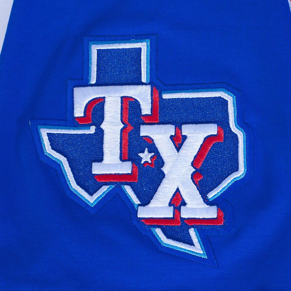 Pro Standard Men's Texas Rangers Old English Tee-Blue - BLUE Thumbnail View 6