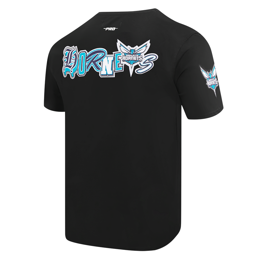 Pro Standard Men's Charlotte Hornets 2025 Ransom Short Sleeve Tee-Black - BLACK Thumbnail View 4