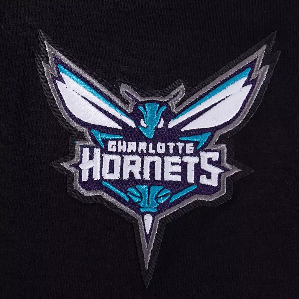 Pro Standard Men's Charlotte Hornets 2025 Ransom Short Sleeve Tee-Black - BLACK