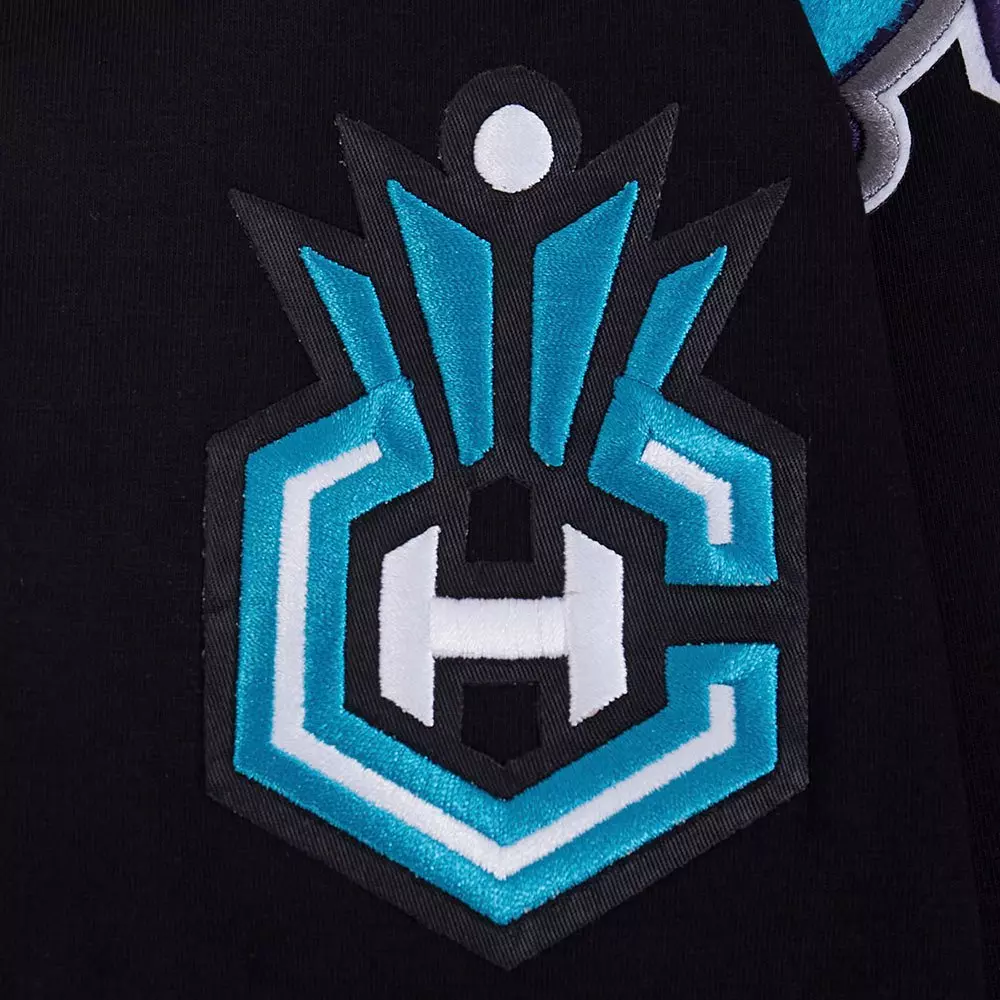 Pro Standard Men's Charlotte Hornets 2025 Ransom Short Sleeve Tee-Black - BLACK