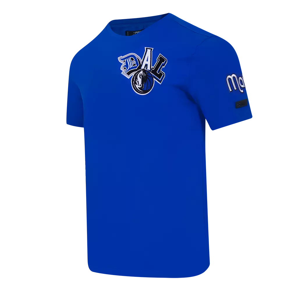 Pro Standard Men's Dallas Mavericks 2025 Ransom Short Sleeve Tee-Blue - BLUE
