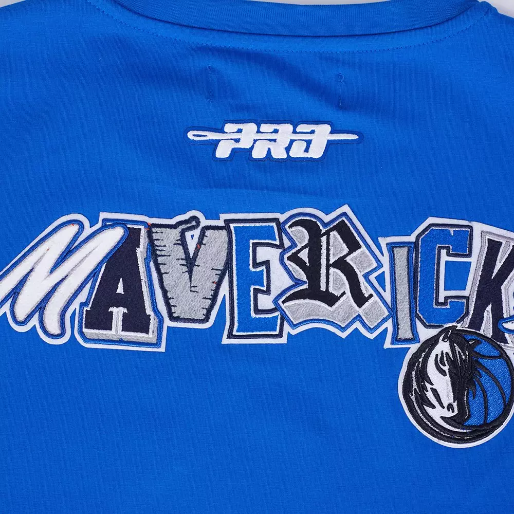 Pro Standard Men's Dallas Mavericks 2025 Ransom Short Sleeve Tee-Blue - BLUE