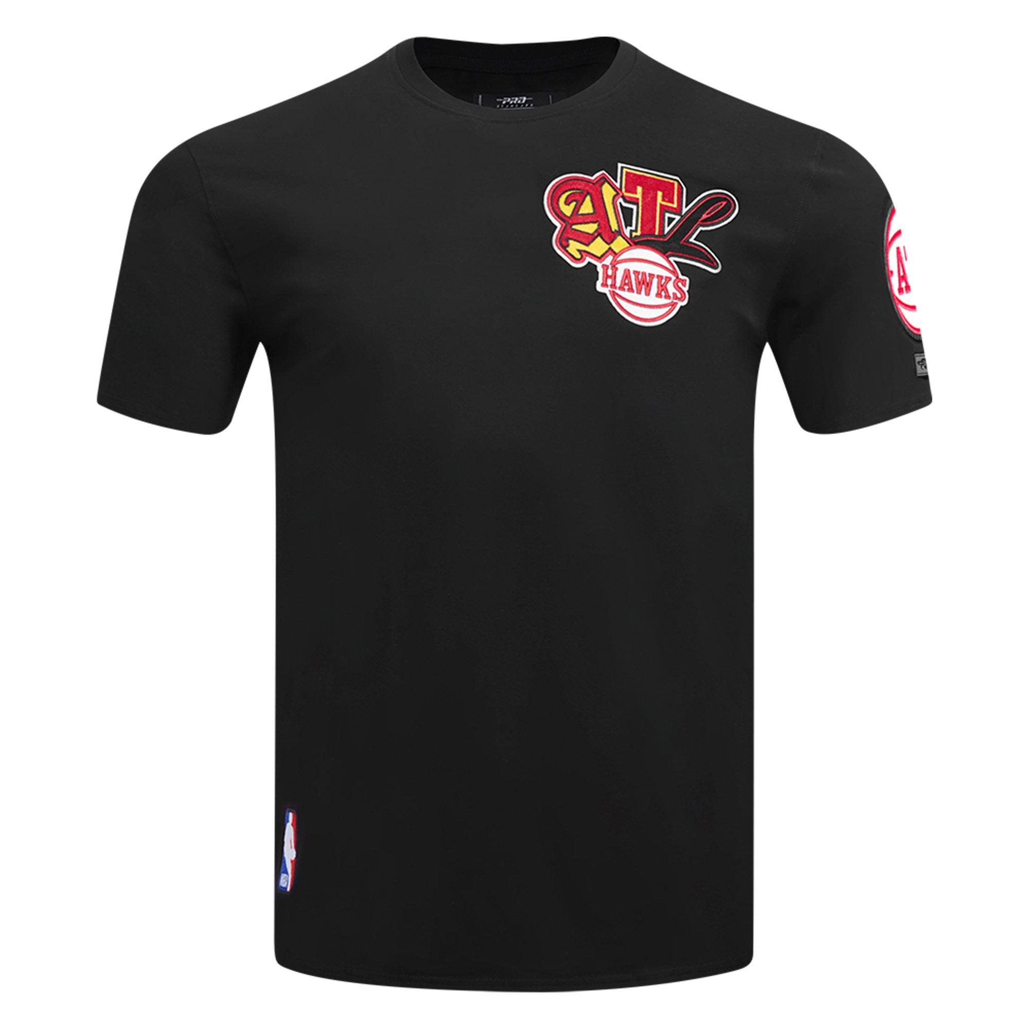 Pro Standard Men's Atlanta Hawks 2025 Ransom Short Sleeve Tee-Black - BLACK Thumbnail View 1