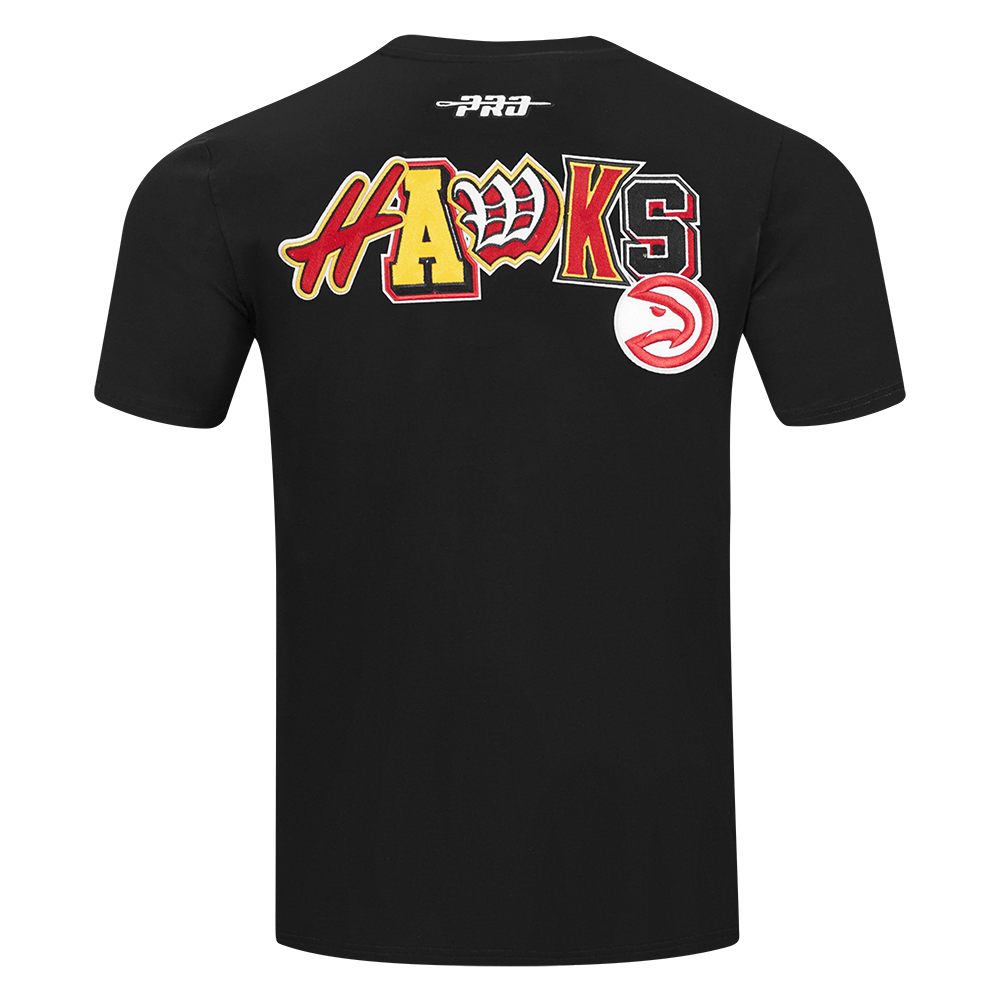 Pro Standard Men's Atlanta Hawks 2025 Ransom Short Sleeve Tee-Black - BLACK Thumbnail View 2