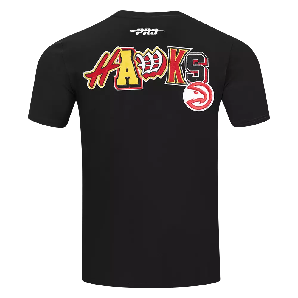 Pro Standard Men's Atlanta Hawks 2025 Ransom Short Sleeve Tee-Black - BLACK