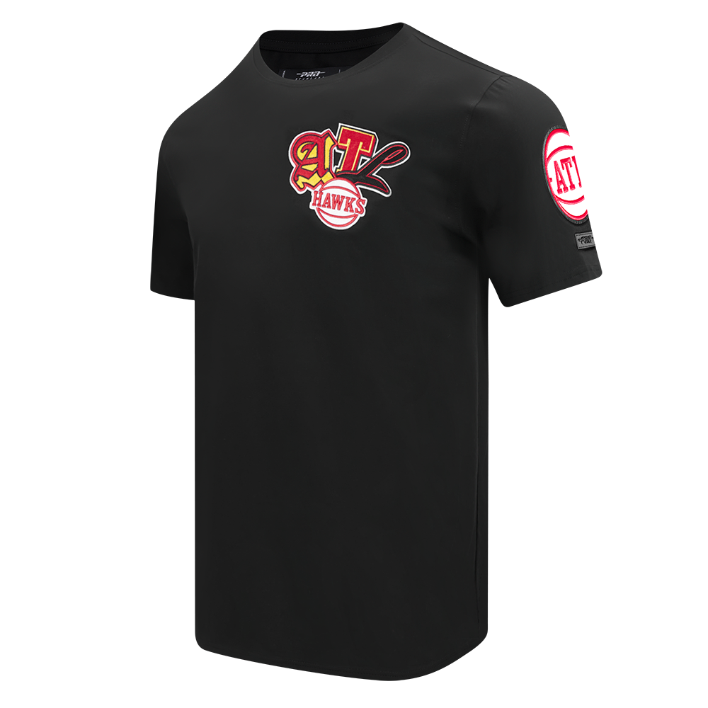 Pro Standard Men's Atlanta Hawks 2025 Ransom Short Sleeve Tee-Black - BLACK Thumbnail View 3