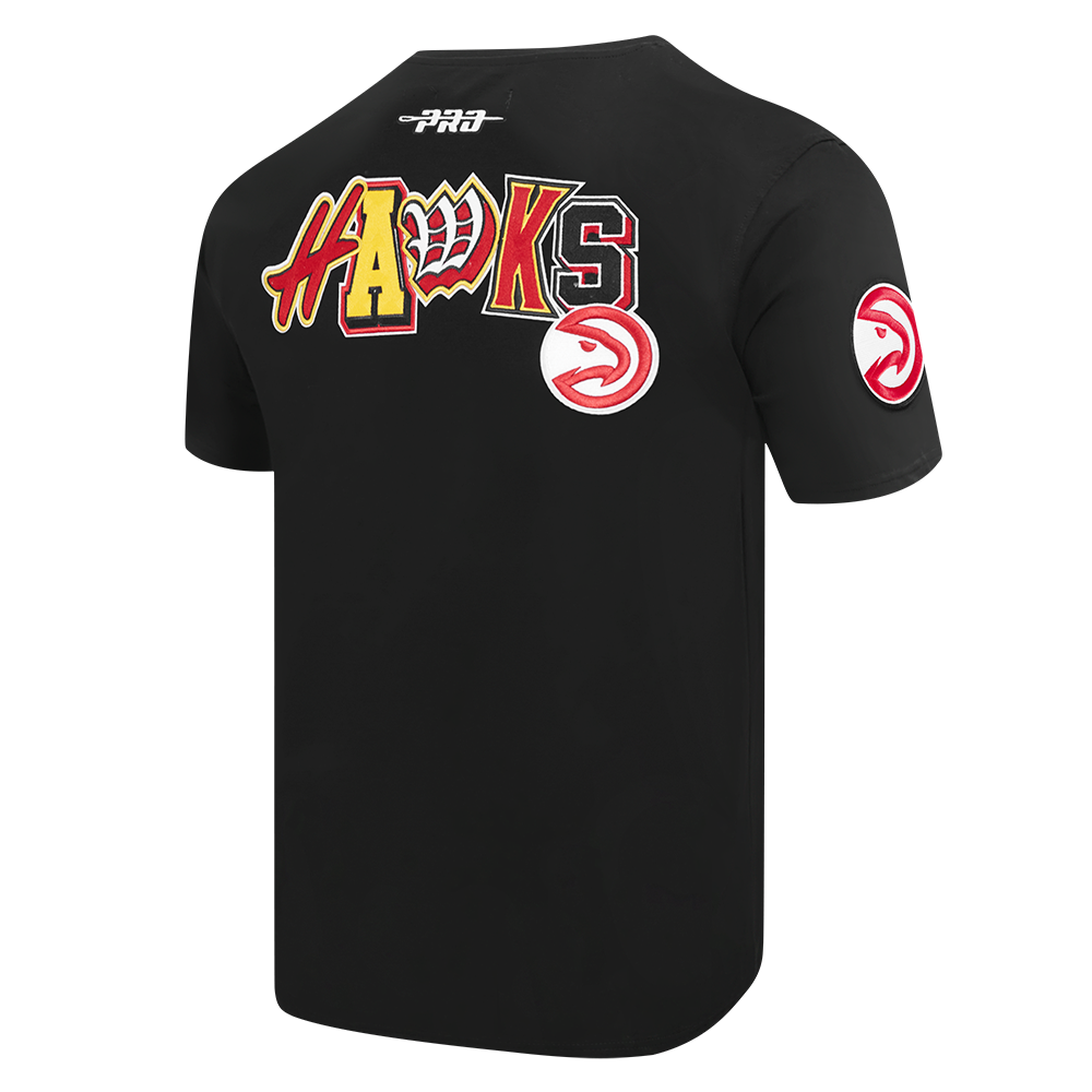 Pro Standard Men's Atlanta Hawks 2025 Ransom Short Sleeve Tee-Black - BLACK Thumbnail View 4