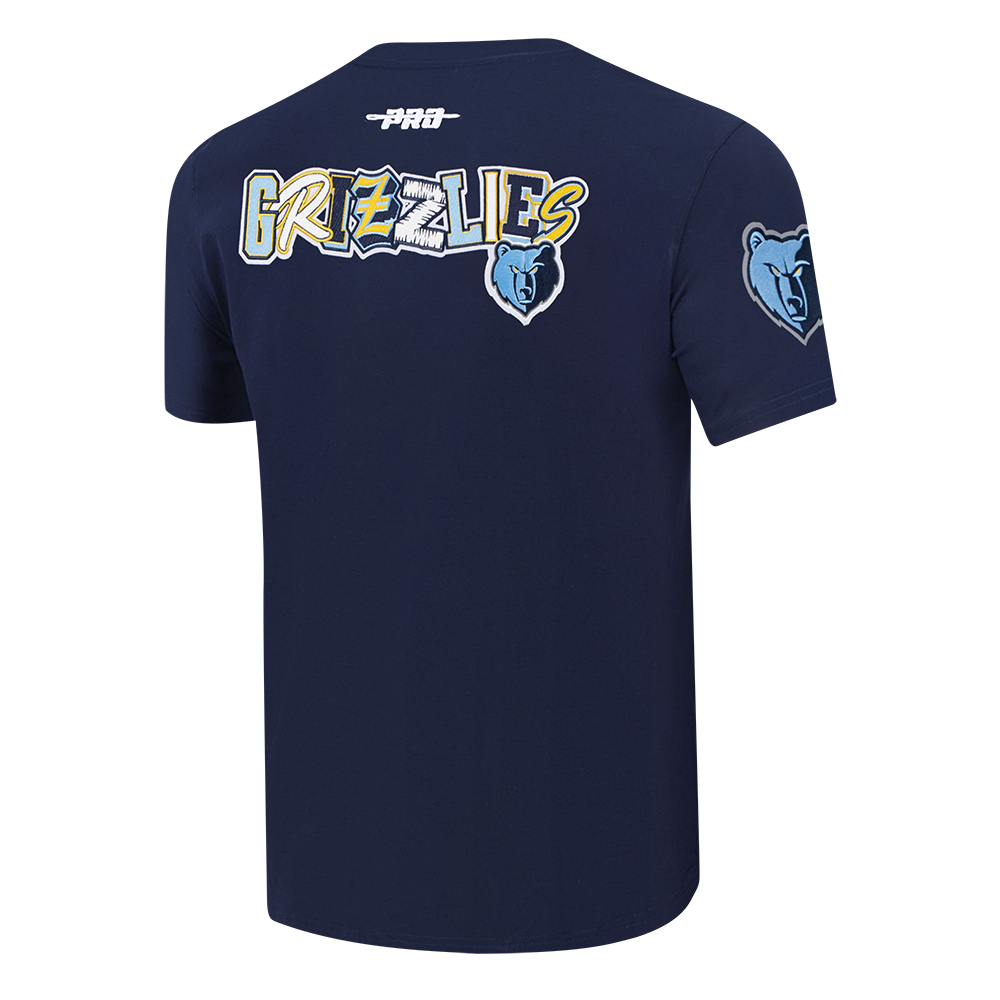 Pro Standard Men's Memphis Grizzlies 2025 Ransom Short Sleeve Tee-Navy - NAVY Thumbnail View 4