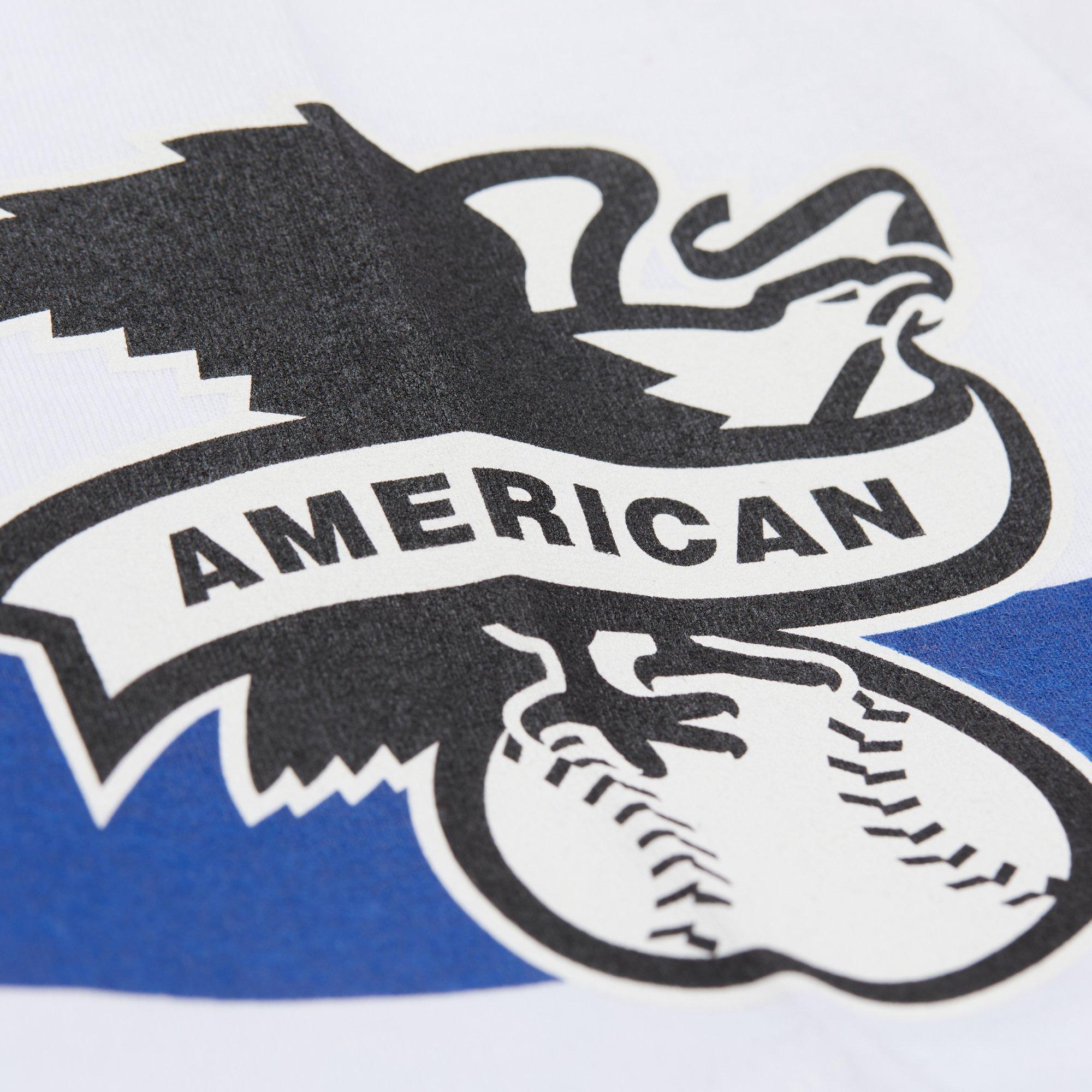 Mitchell & Ness Men's Texas Rangers Current Logo Vintage Tee-White - WHITE Thumbnail View 6