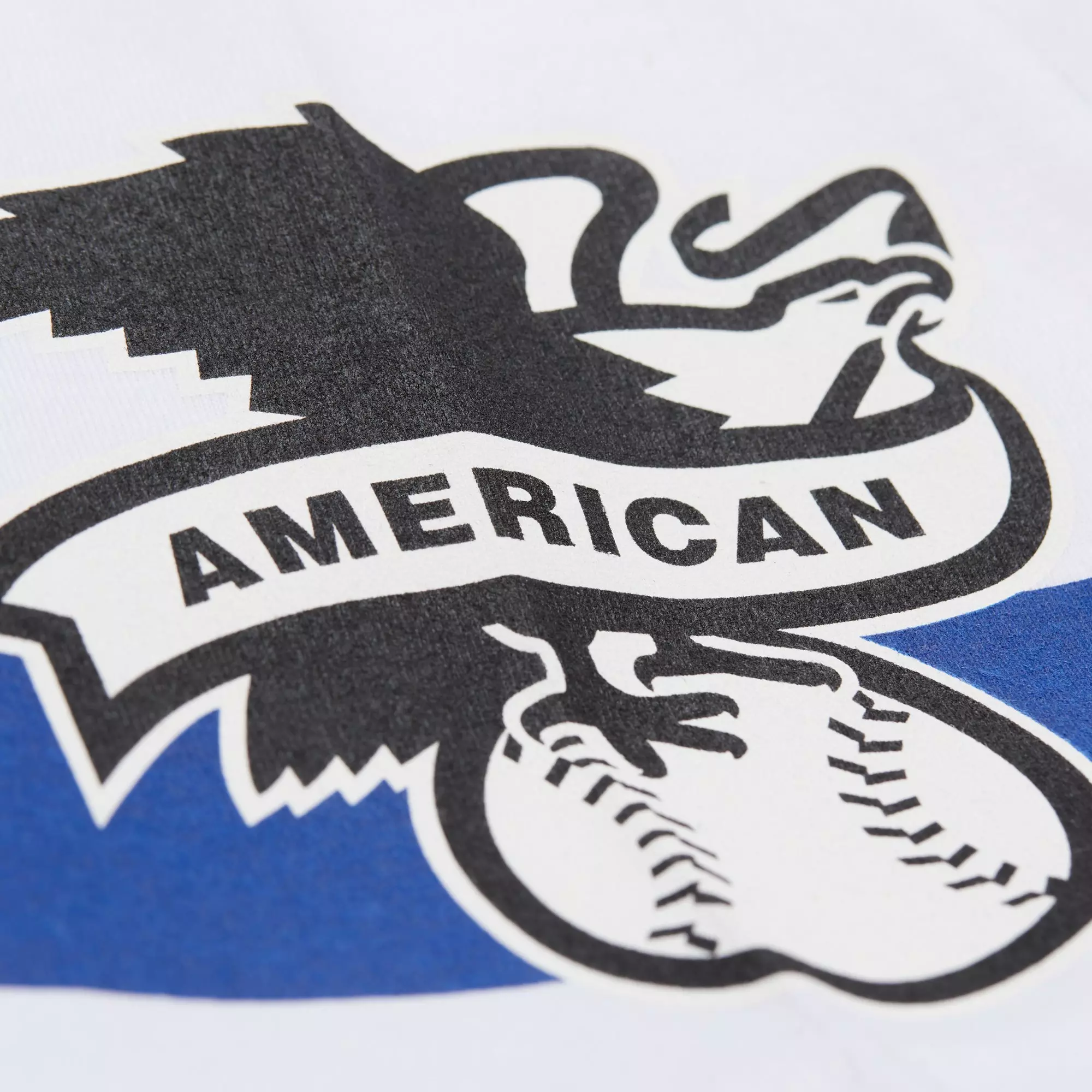 Mitchell & Ness Men's Texas Rangers Current Logo Vintage Tee-White - WHITE