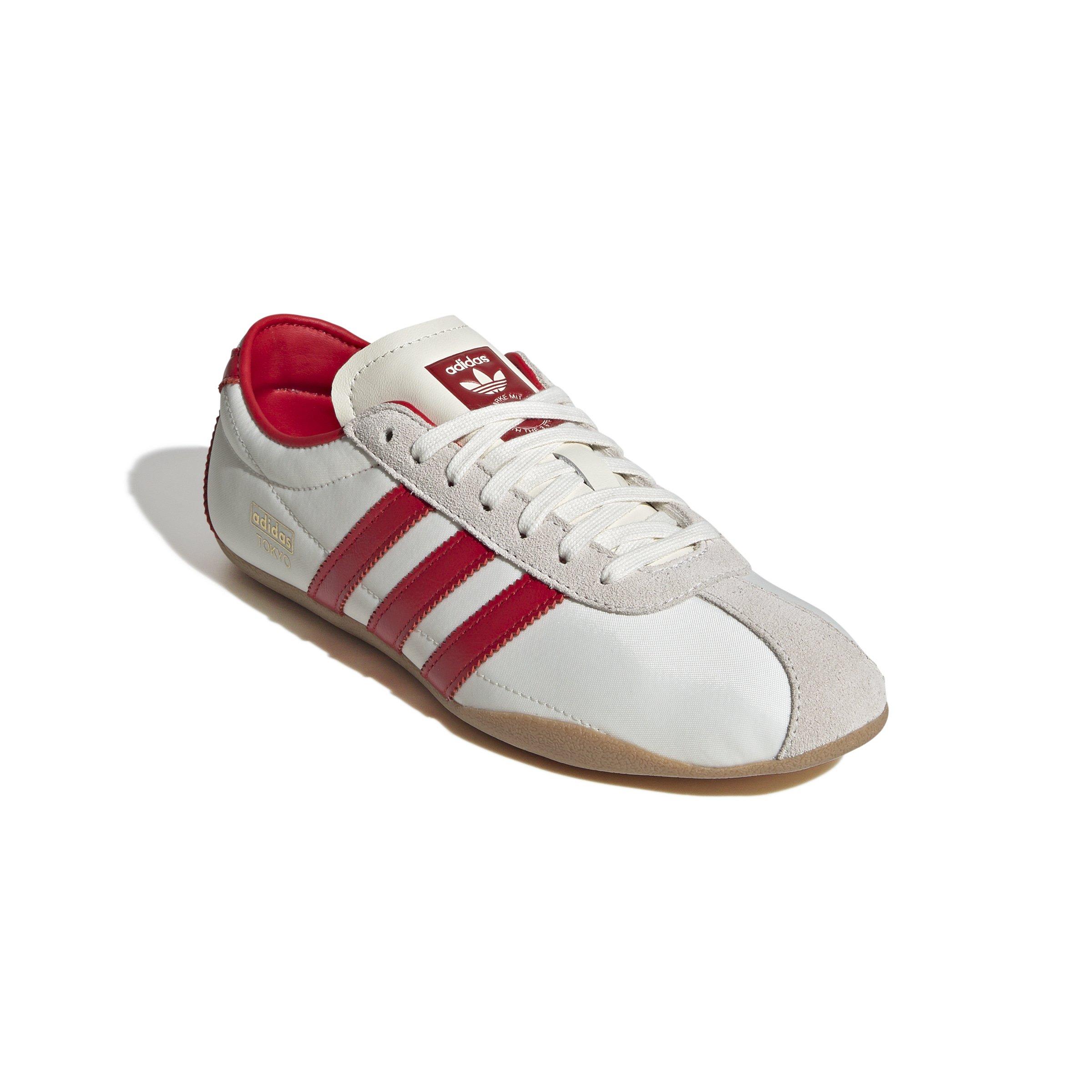 adidas Originals Tokyo "Off White/Better Scarlet/Gum" Women's Shoe - WHITE/RED Thumbnail View 7