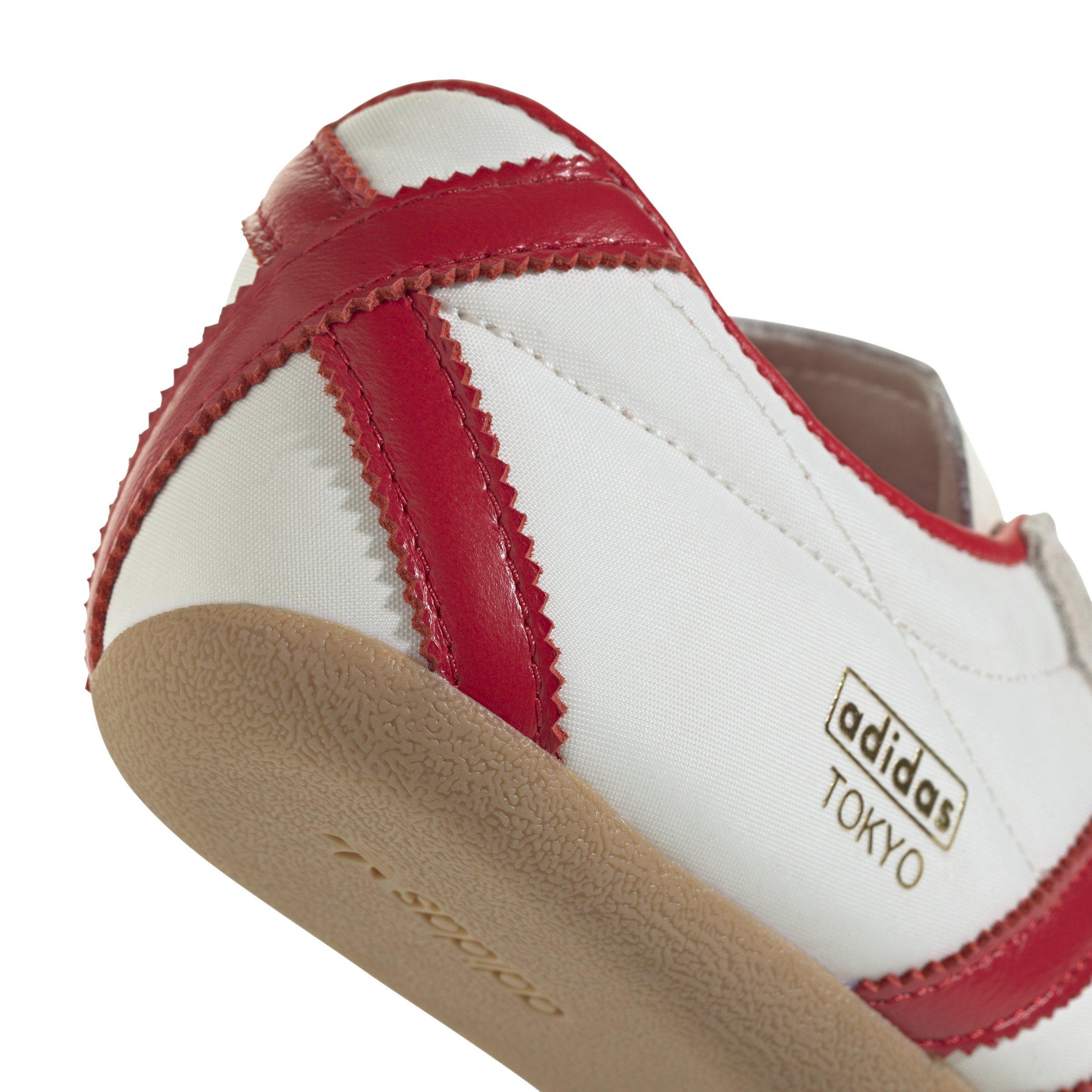 adidas Originals Tokyo "Off White/Better Scarlet/Gum" Women's Shoe - WHITE/RED Thumbnail View 8
