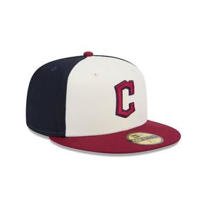 New Era Cleveland Guardians 59FIFTY City Connect Fitted Cap-Cream/Red