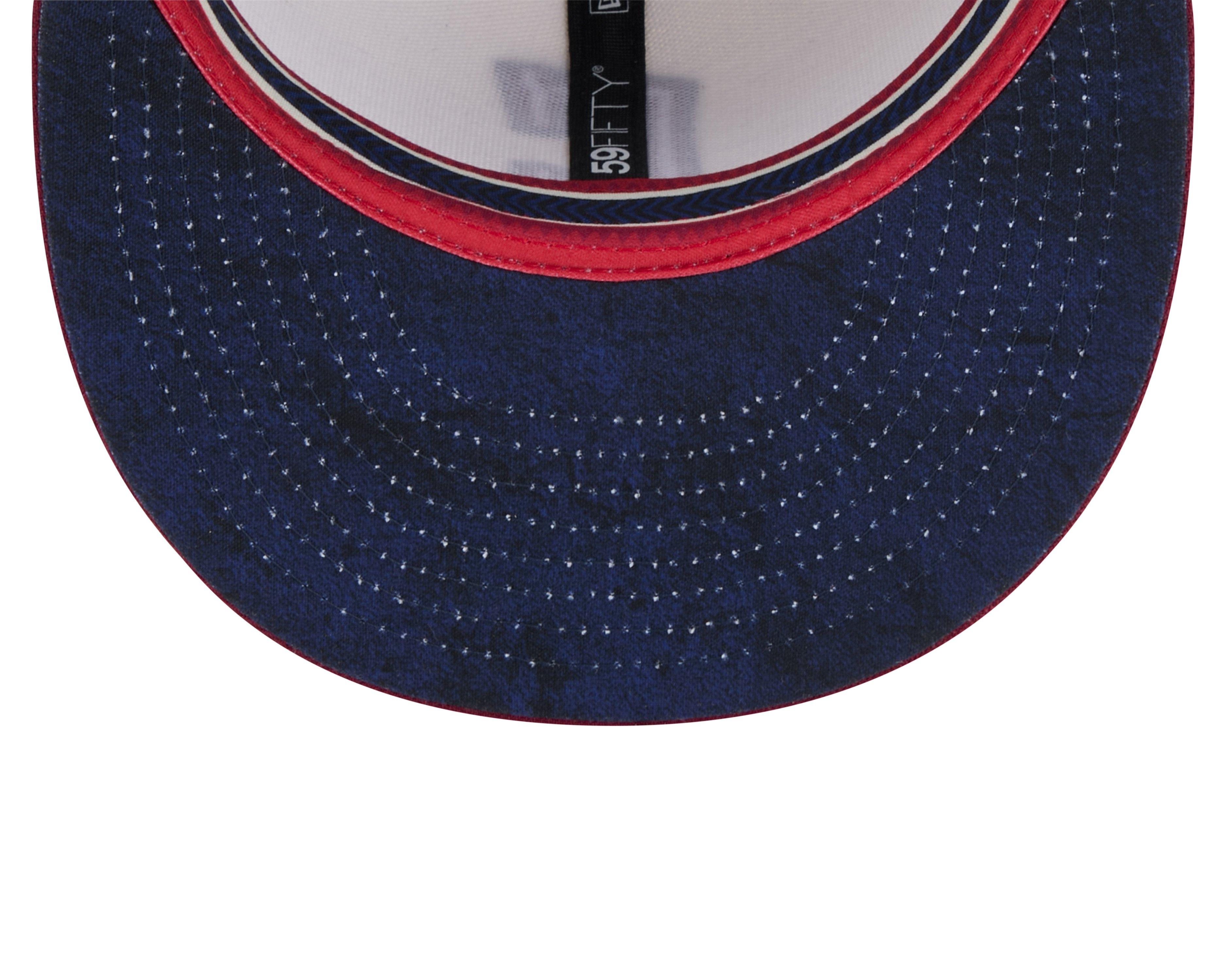 New Era Cleveland Guardians 59FIFTY City Connect Fitted Cap-Cream/Red