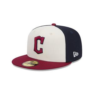 New Era Cleveland Guardians 59FIFTY City Connect Fitted Cap-Cream/Red