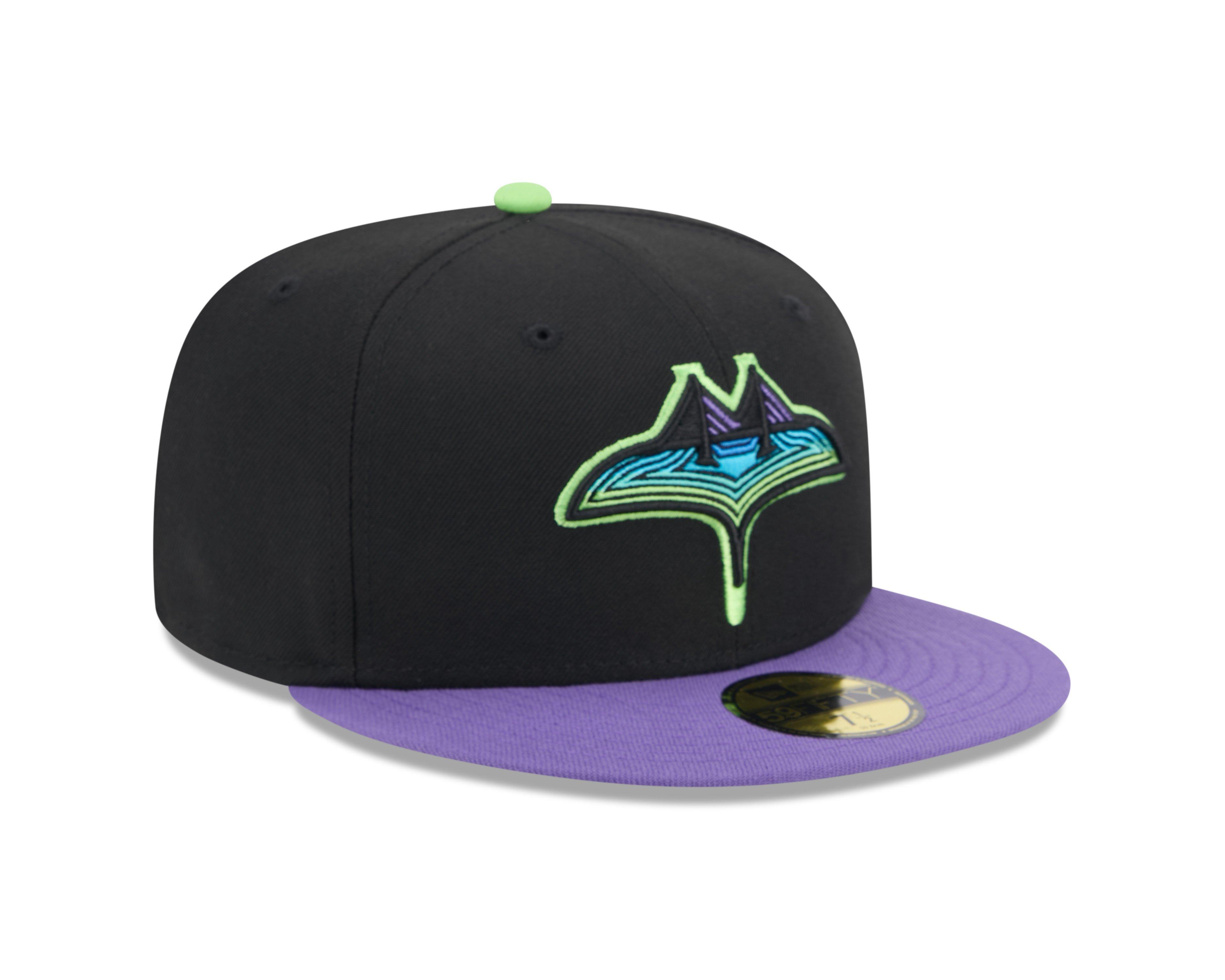 New Era Tampa Bay Rays 59FIFTY City Connect Fitted Cap-Black/Purple