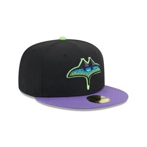 New Era Tampa Bay Rays 59FIFTY City Connect Fitted Cap-Black/Purple