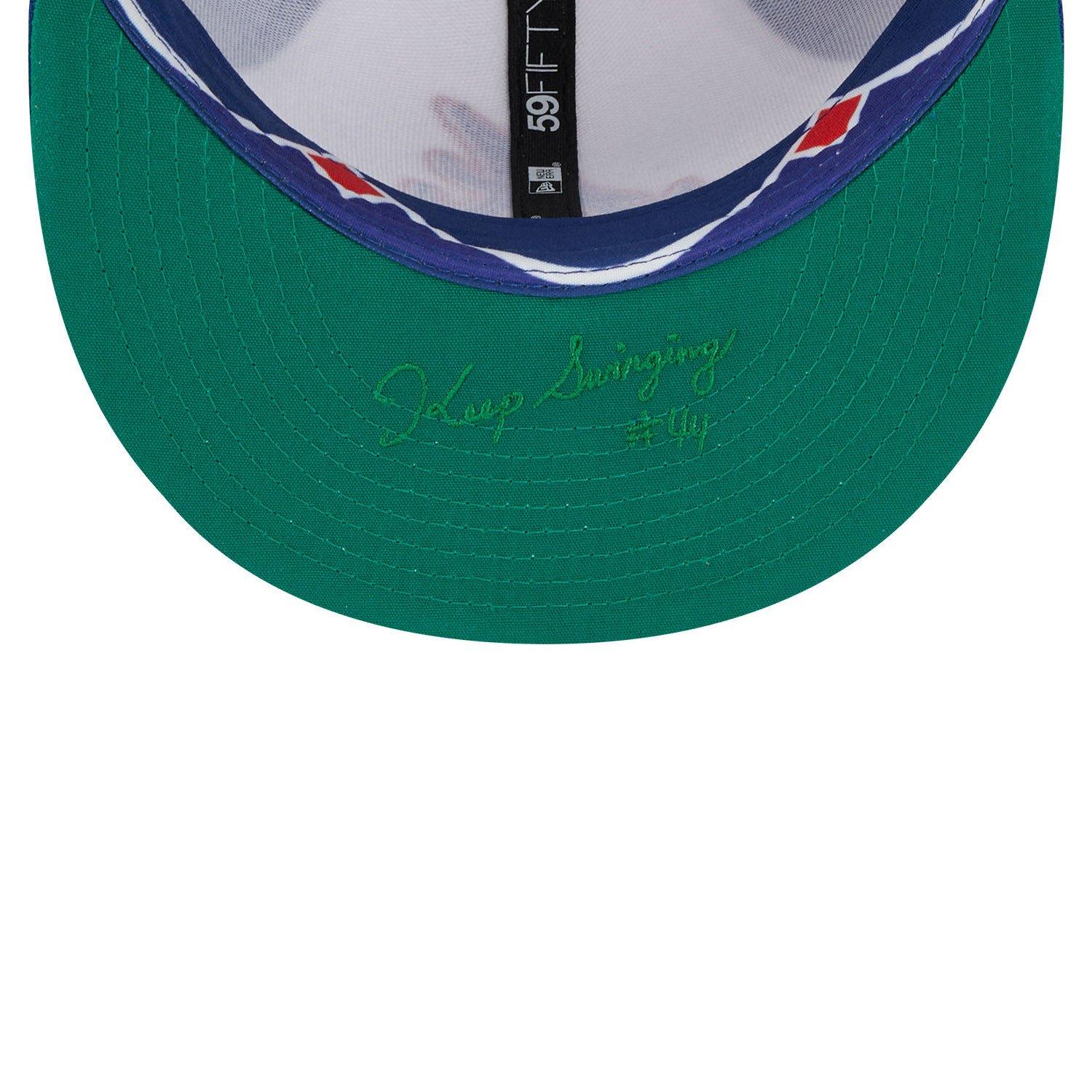 New Era Atlanta Braves 59FIFTY City Connect Fitted Cap - Blue/White - BLUE/WHITE Thumbnail View 4
