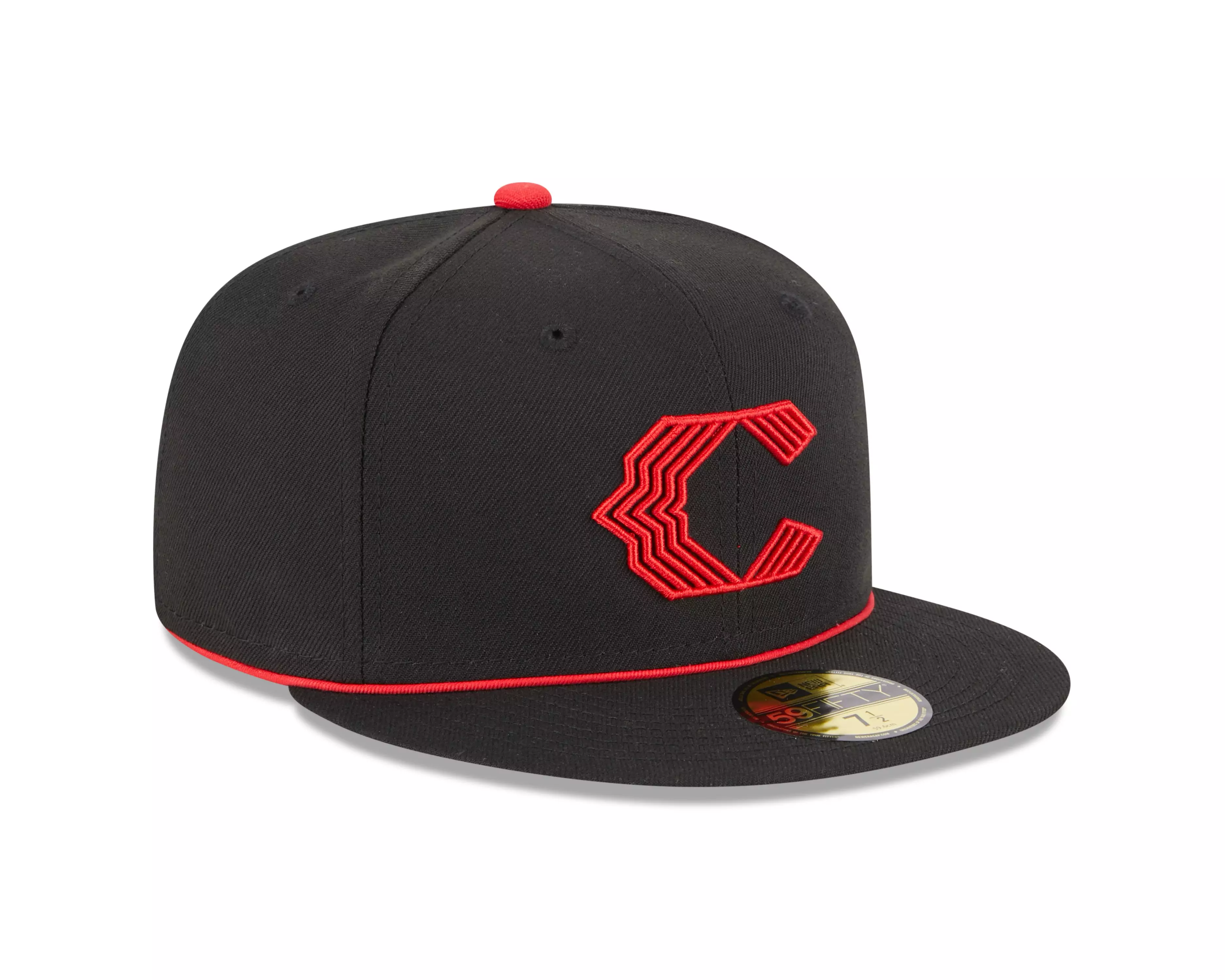 New Era Cincinnati Reds 59FIFTY City Connect Fitted Cap-Black - BLACK