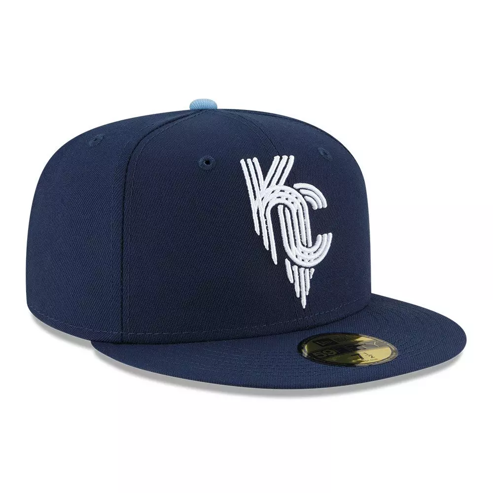 New Era Kansas City Royals 59FIFTY City Connect Fitted Cap-Navy - NAVY