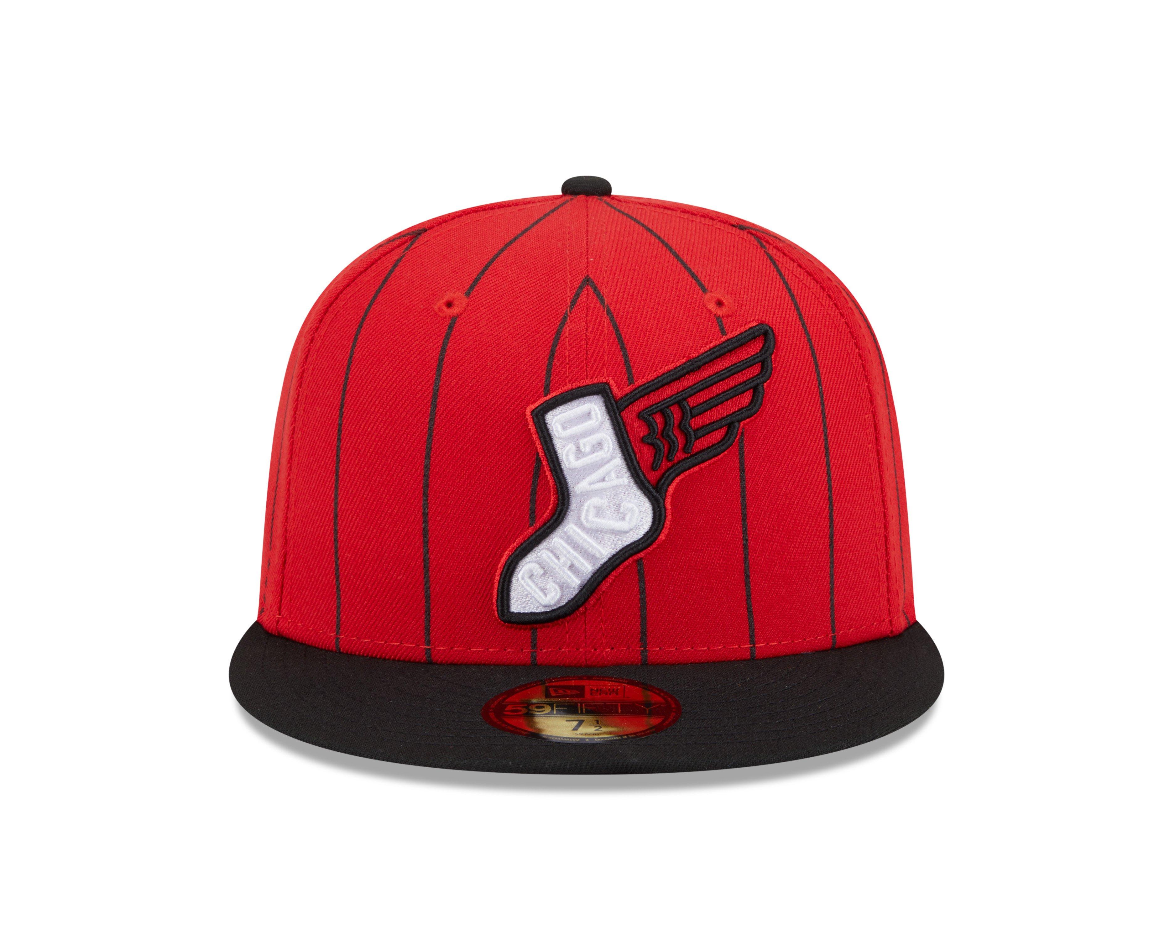 New Era Chicago White Sox 59FIFTY 2025 City Connect Fitted Cap - Red - BLACK Thumbnail View 3