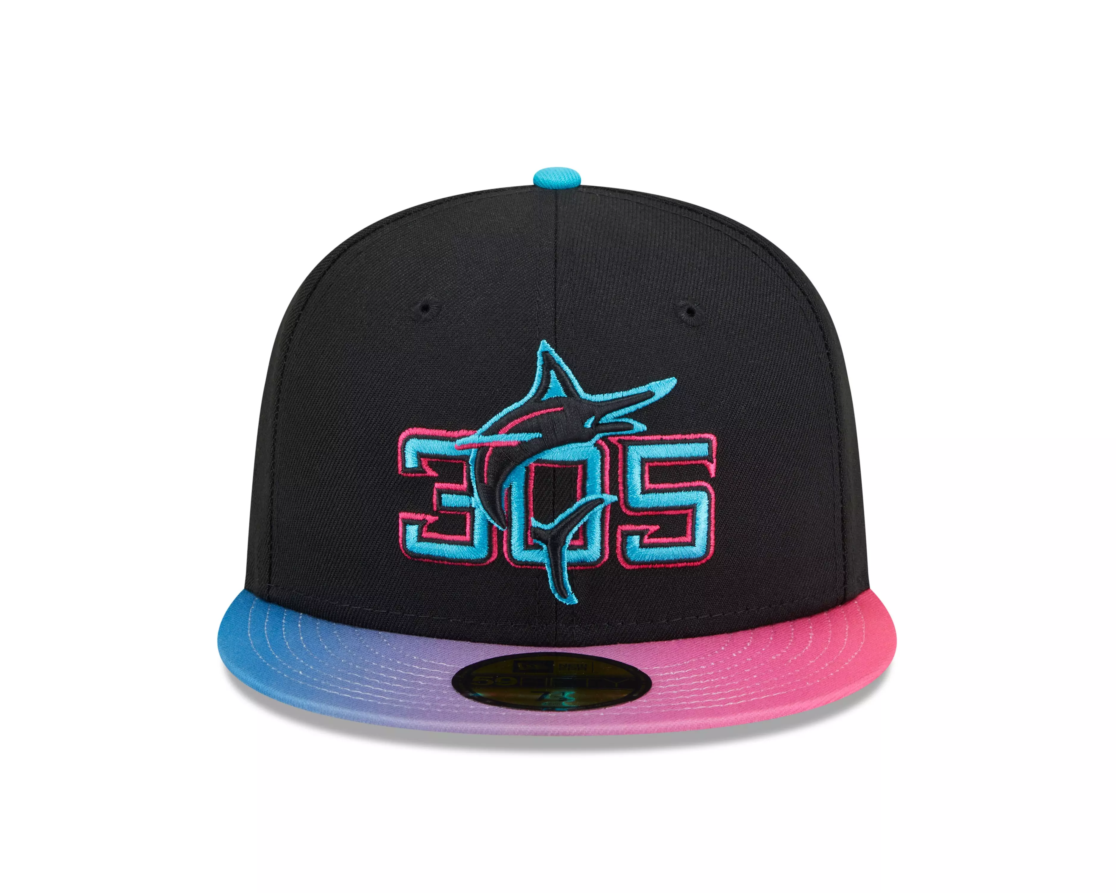 New Era Miami Marlins 59FIFTY 2025 City Connect Fitted Cap-Black - BLACK