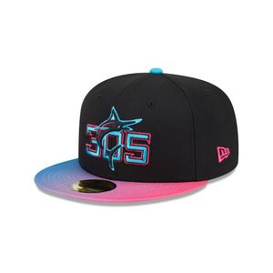 New Era Miami Marlins 59FIFTY 2025 City Connect Fitted Cap-Black