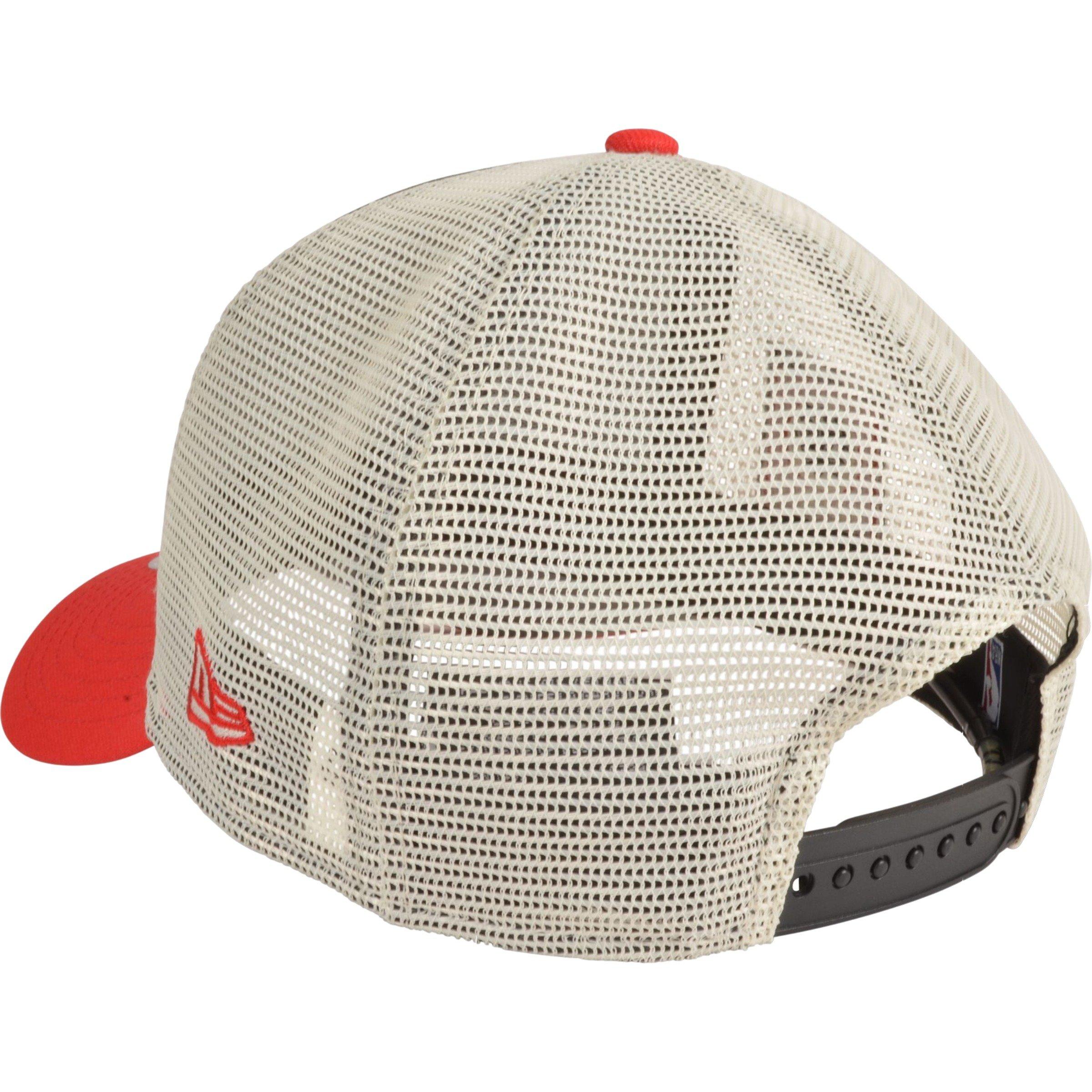 Men's New Era Chicago Bulls 9FORTY A-Frame Blood Line Snapback Hat-Black/Red