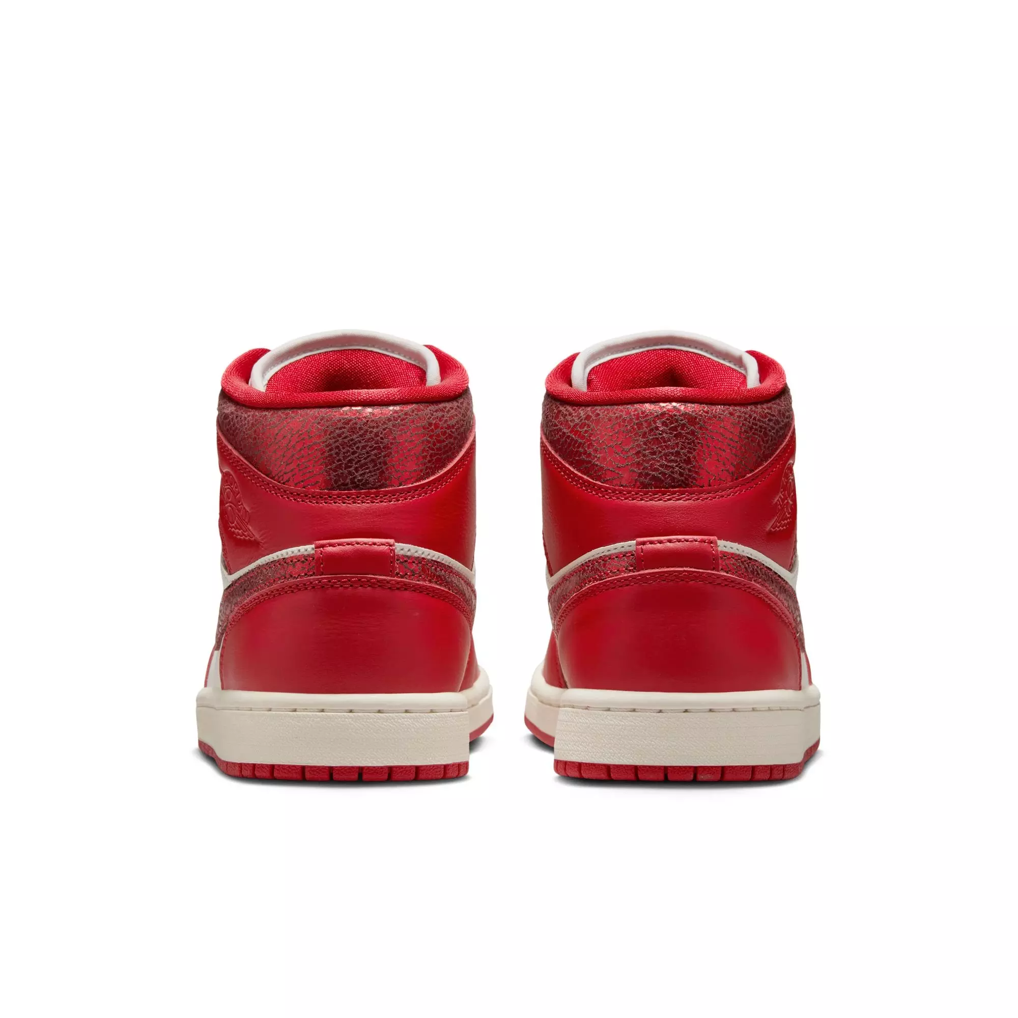 Jordan 1 Mid SE "Sail/Varsity Red/Team Red" Women's Shoe - RED