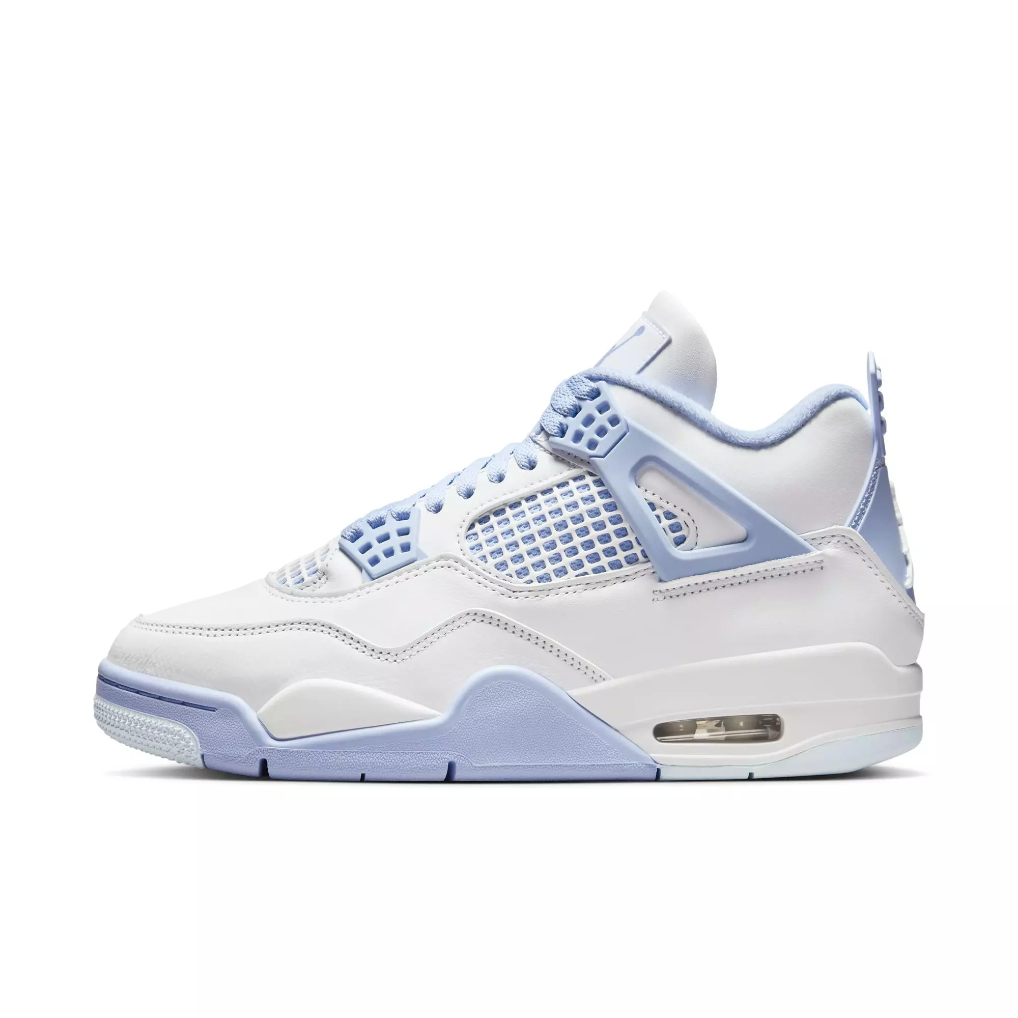 Jordan 4 Retro "Aluminum" Women's Shoe - WHITE/ALUMINUM/BLUE TINT