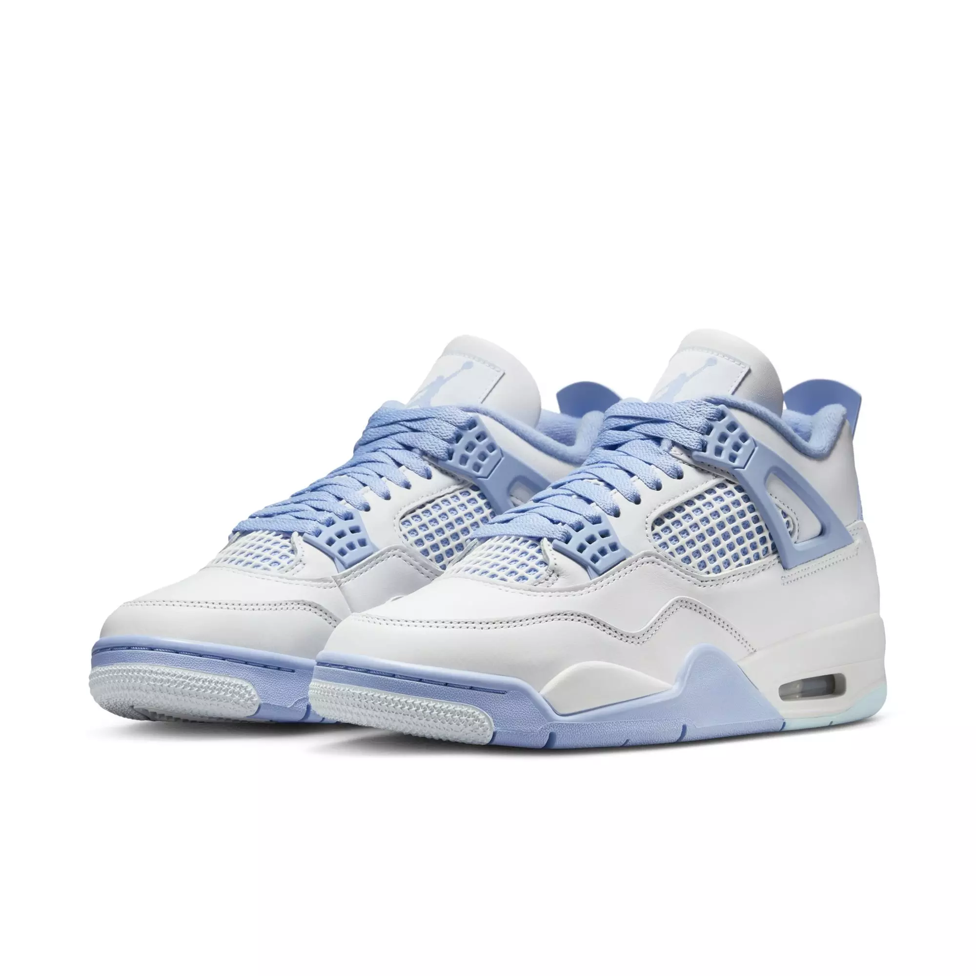 Jordan 4 Retro "Aluminum" Women's Shoe - WHITE/ALUMINUM/BLUE TINT