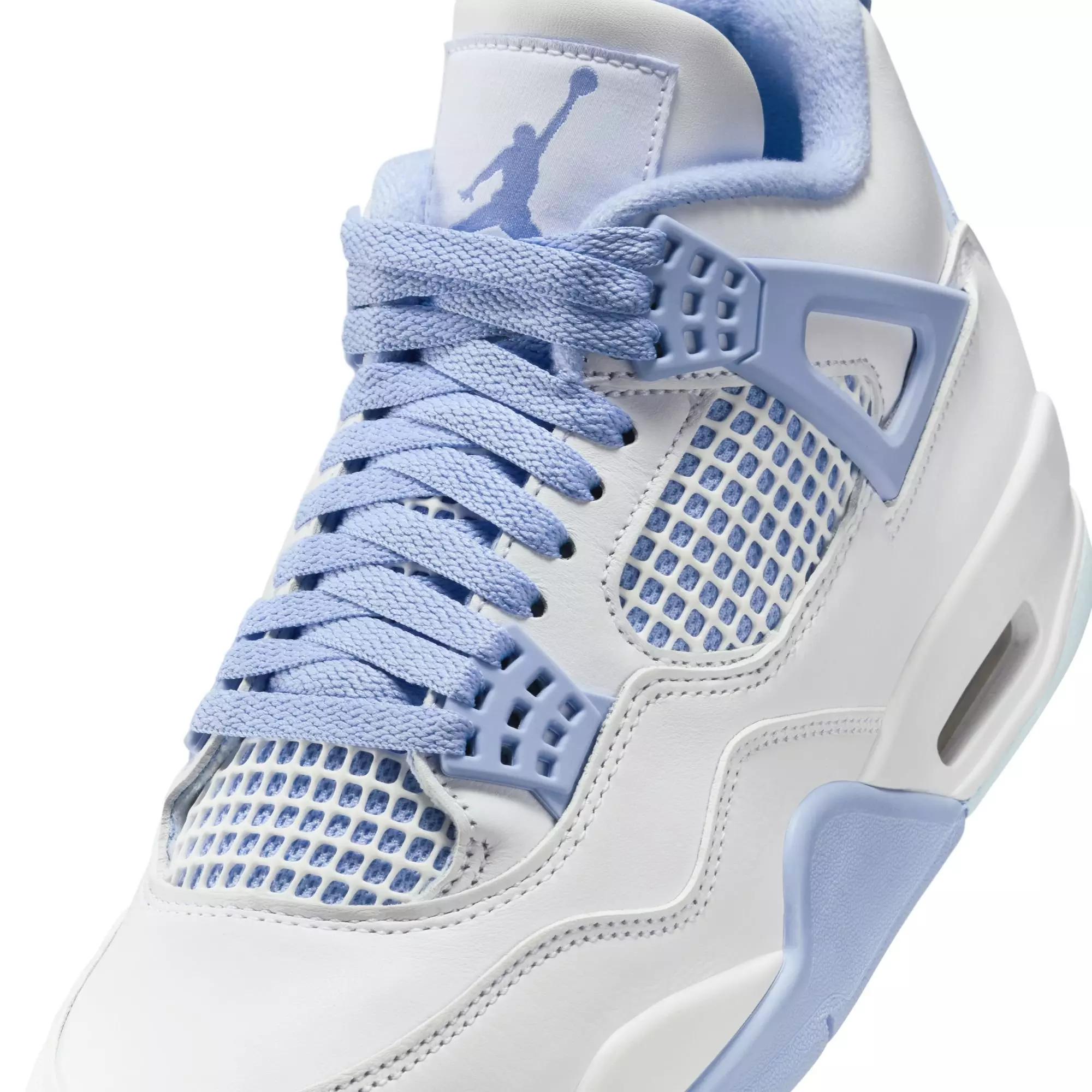 Jordan 4 Retro "Aluminum" Women's Shoe - WHITE/ALUMINUM/BLUE TINT