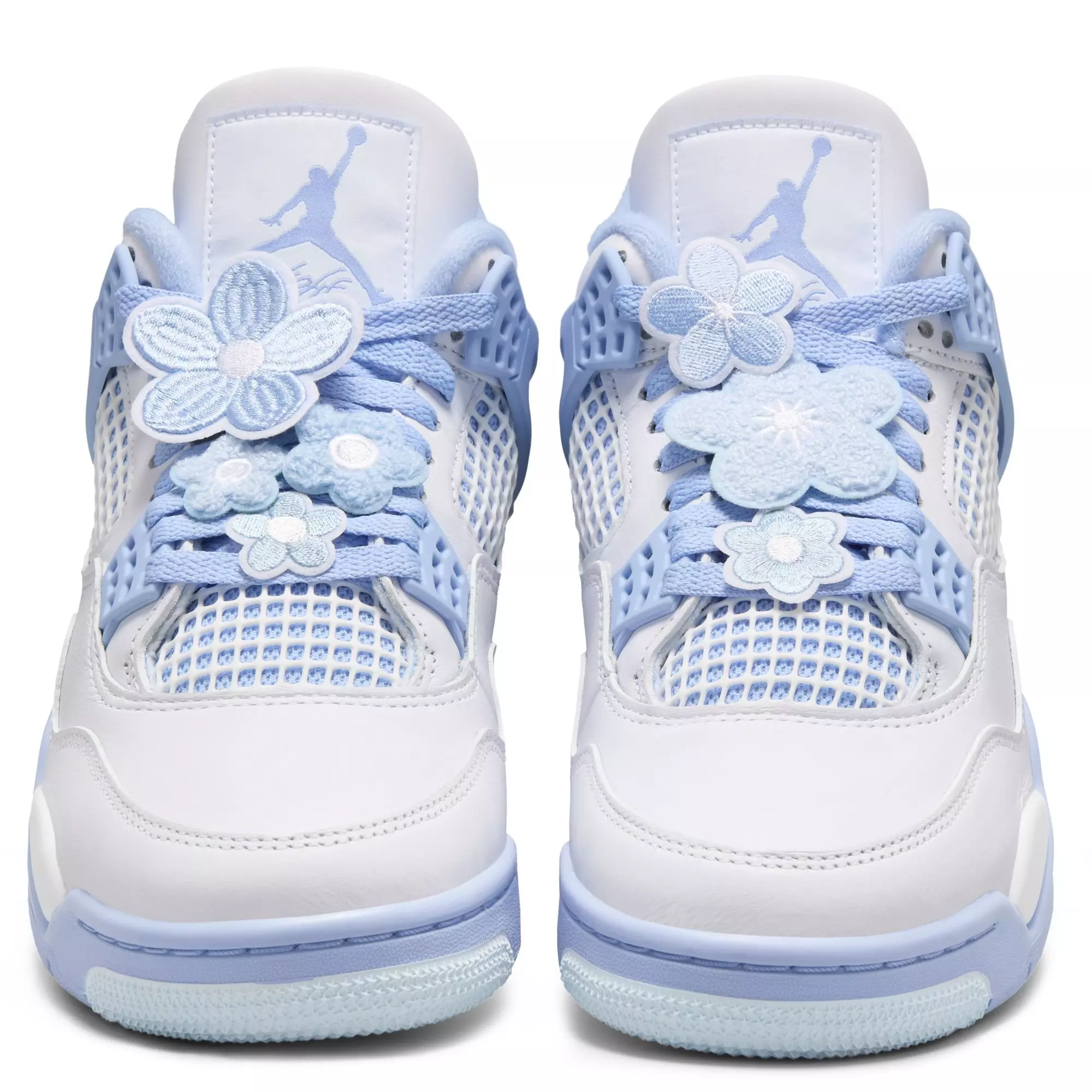 Jordan 4 Retro "Aluminum" Women's Shoe - WHITE/ALUMINUM/BLUE TINT